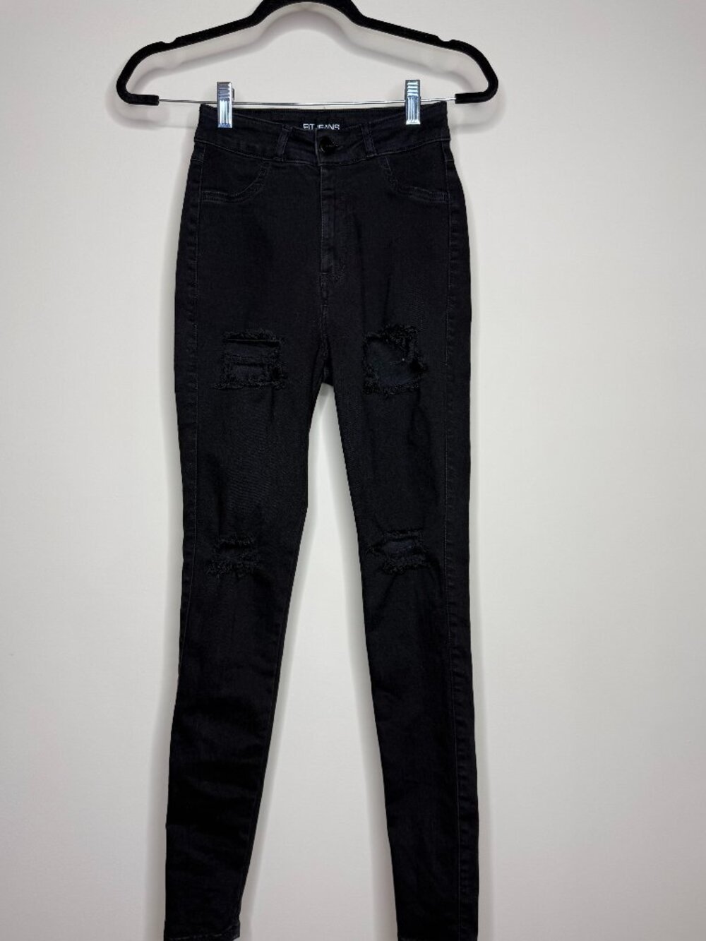 FIT Jeans Black High-Waisted Skinny Jeans – Size XS